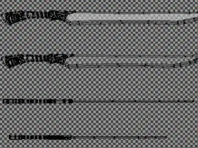 1 Hand Sword      Sharp Luxury Free 3D model