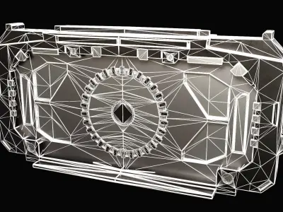 Sci-fi Door 01 Free low-poly 3D model