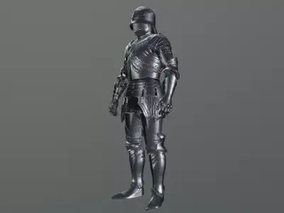 medieval knight 3D model purchase