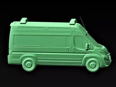 ambulance vehicle 2 3D print model