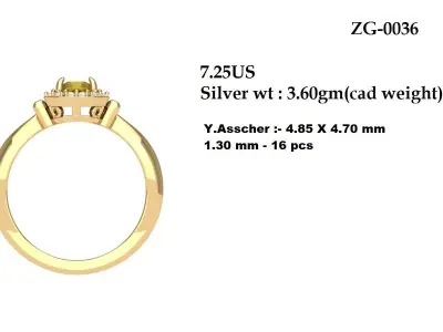 Wedding Ring  3D print model 131