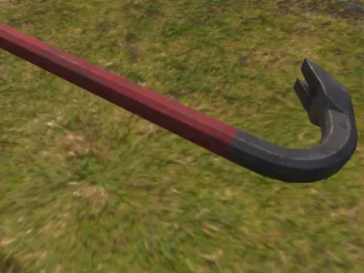 Crowbar Game Asset Low Poly Low-poly 3D model