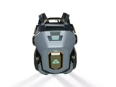 Sci-Fi Backpack - Modular Combat Pack  3D model