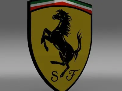 Ferrari logo 3D model purchase
