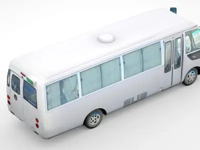 Mitsubishi Fuso Rosa 2020 Low-poly 3D model