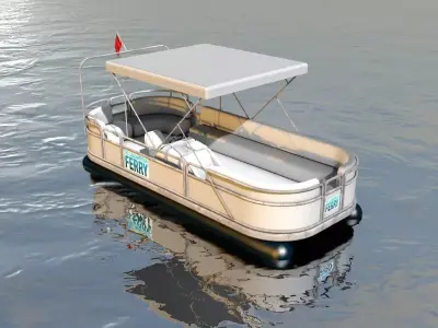 River Ferryboat 3D model