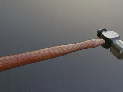 Hammer Free low-poly 3D model order
