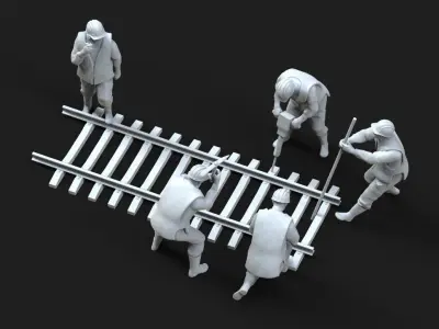 repair Railway 3D print model shop