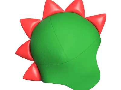 Kids Dragon Beanie 3D model