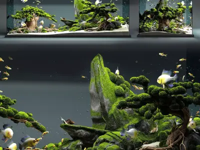 Aquarium snail king 3D model