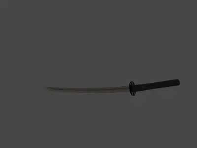 katana samurai sword Free 3D print model