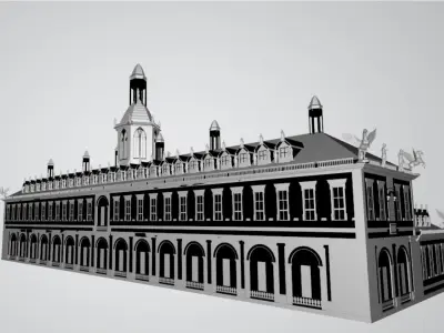 Palace building 3D model