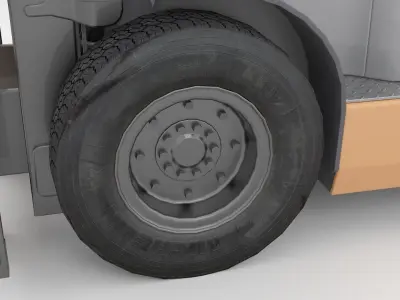 Forklift Machine 3D model by CGSTALL