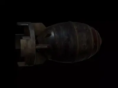 Nuclear Bomb V2 Free low-poly 3D model