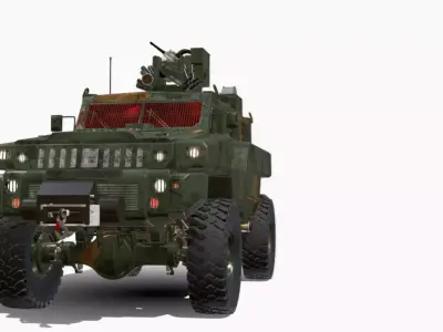 mrap 4x4  Low-poly 3D model