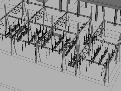 Thermal power plant - nuclear power plant - chemical plant 3D model buy