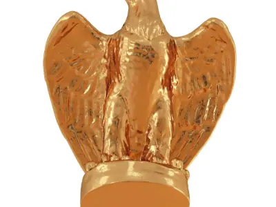 Eagle Gold Figurine 3D model