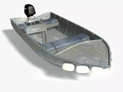 Alluminium Dory 3D model
