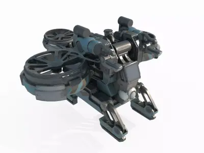 Future Sci-Fi Reconnaissance Drone 3D model