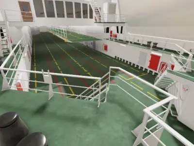 RO RO Ferry Vessel Caledonian MacBrayne  3D model