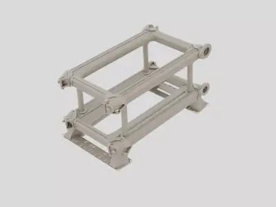 Industrial Factory Equipment Skid Frame for 3D print 3D model