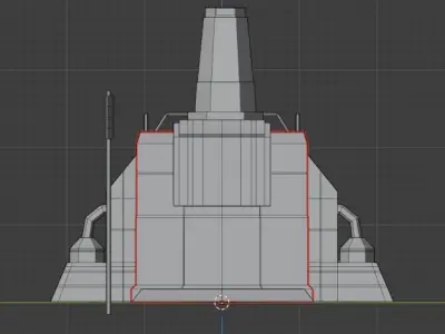 Low Poly Communist Party camp Free low-poly 3D model