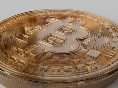 Grinder bitcoin 3D model