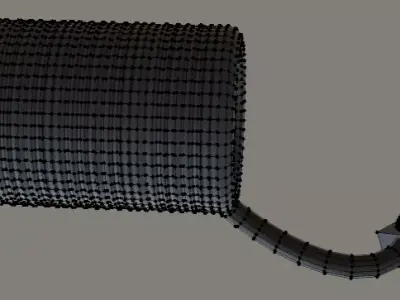 Low Poly Cable Industrial Cable Game Ready Prop Low-poly 3D model