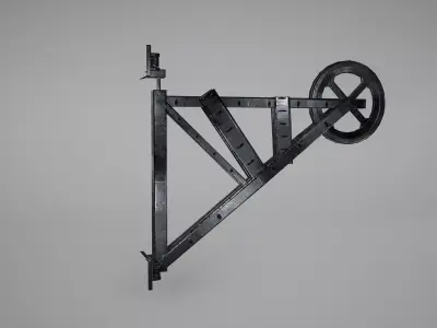 Crane Piece Low Poly Game Ready  Low-poly 3D model