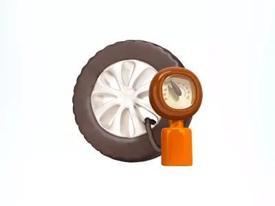 Tire Pressure Gauge 3D model