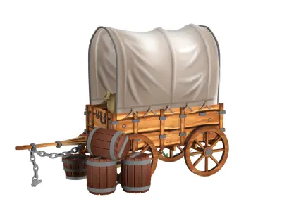 coach truck 3D model  high-poly 3D model