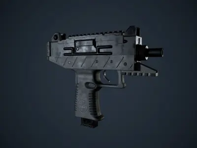 UZI Pro Free low-poly 3D model
