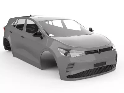 volkswagen id 4 2020 3D print model