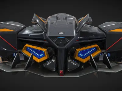 Sirius Race Car 3d Model 3D model
