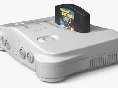  Vintage Console Gaming with Cartridge 