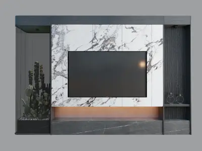 Tv Display Vray Free 3D model