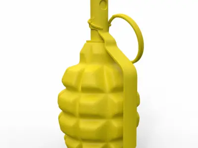 F1 Hand Grenade 3D print model