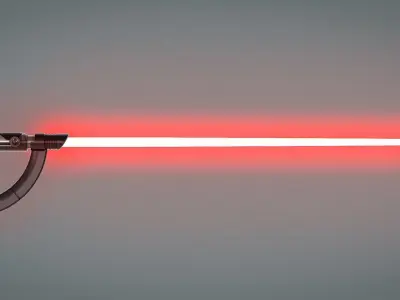 Reva Third sister Inquisitor lightsaber Kenobi - Star Wars 3D model