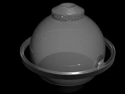 Ultralight Gimbal Coanda Thruster - Concept 3D model