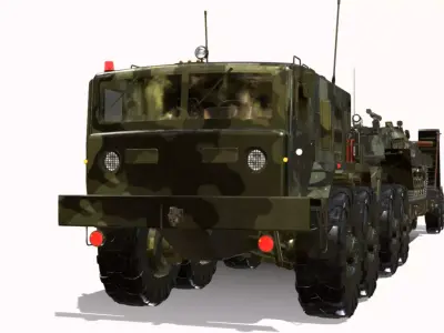 MAZ 537 Low-poly 3D model by lm9241221