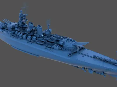Battleship RN Roma - Personal license - 1-200 scale 3D print model