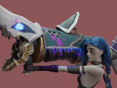 Fishbone bazooka 3D model