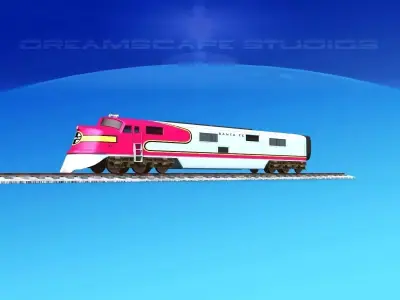 SuperChief Locomotive 3D model purchase