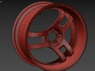 Super Advan RACING Ver 2 wheel 3D model