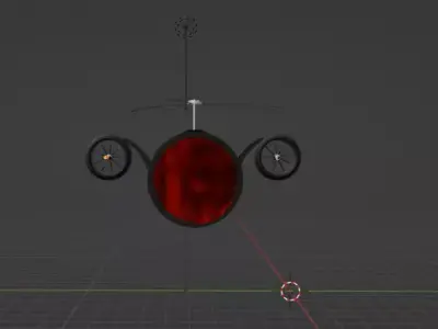 flying Helicopter  Free 3D model