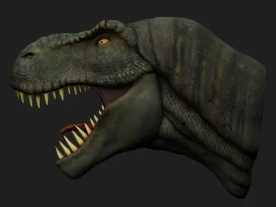 dinosaur Low-poly 3D model 13