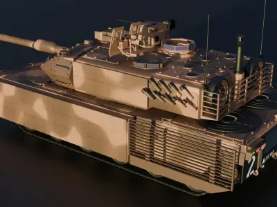 Fictional Leopard 2 3D model