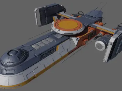 cargo spacecraft 3D model