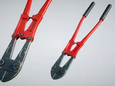Bolt Cutter Low-poly 3D model get