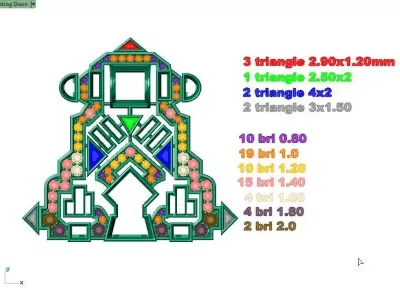  Diamond Brooch 3D print model